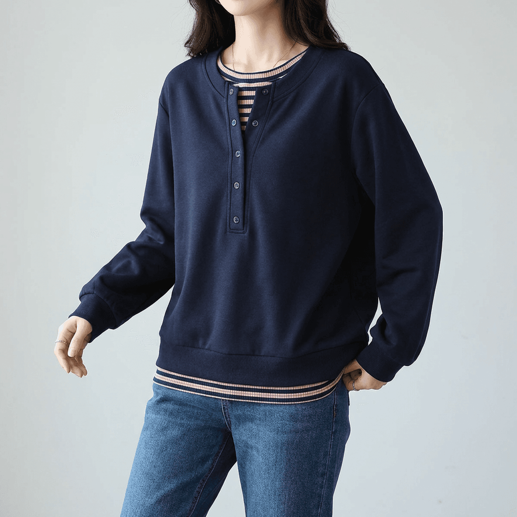 BENAF Point Layered Sweatshirt BJ3LT009