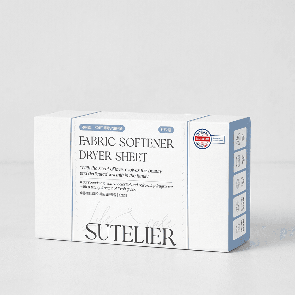 SUTELIER Dryer Sheets Cotton Blanc 120ct x3