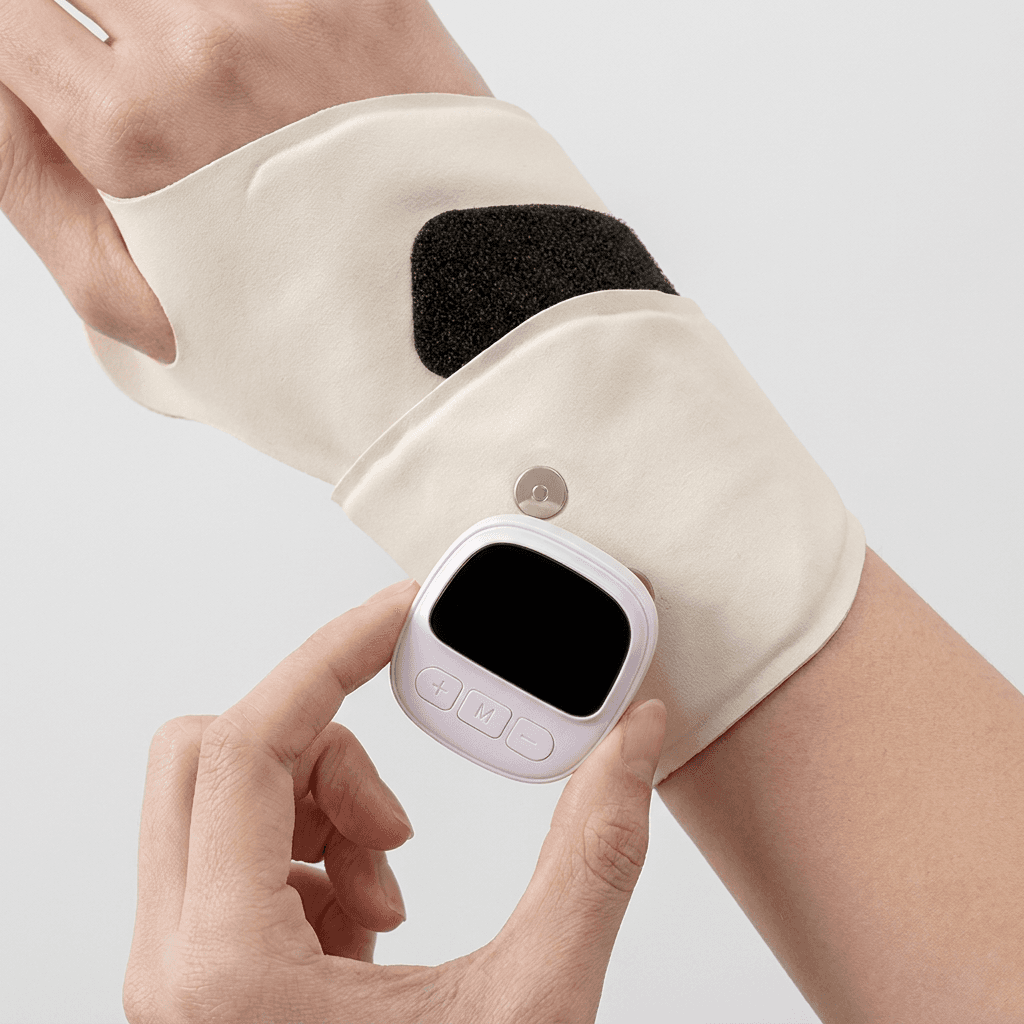 EMS+TENS Wrist Massager, Ivory