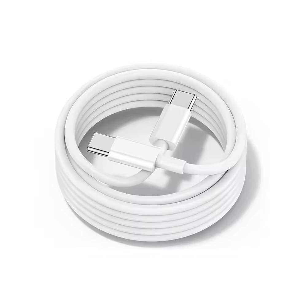 C to C 25W Fast Charging Cable 1m White, 3-Pack