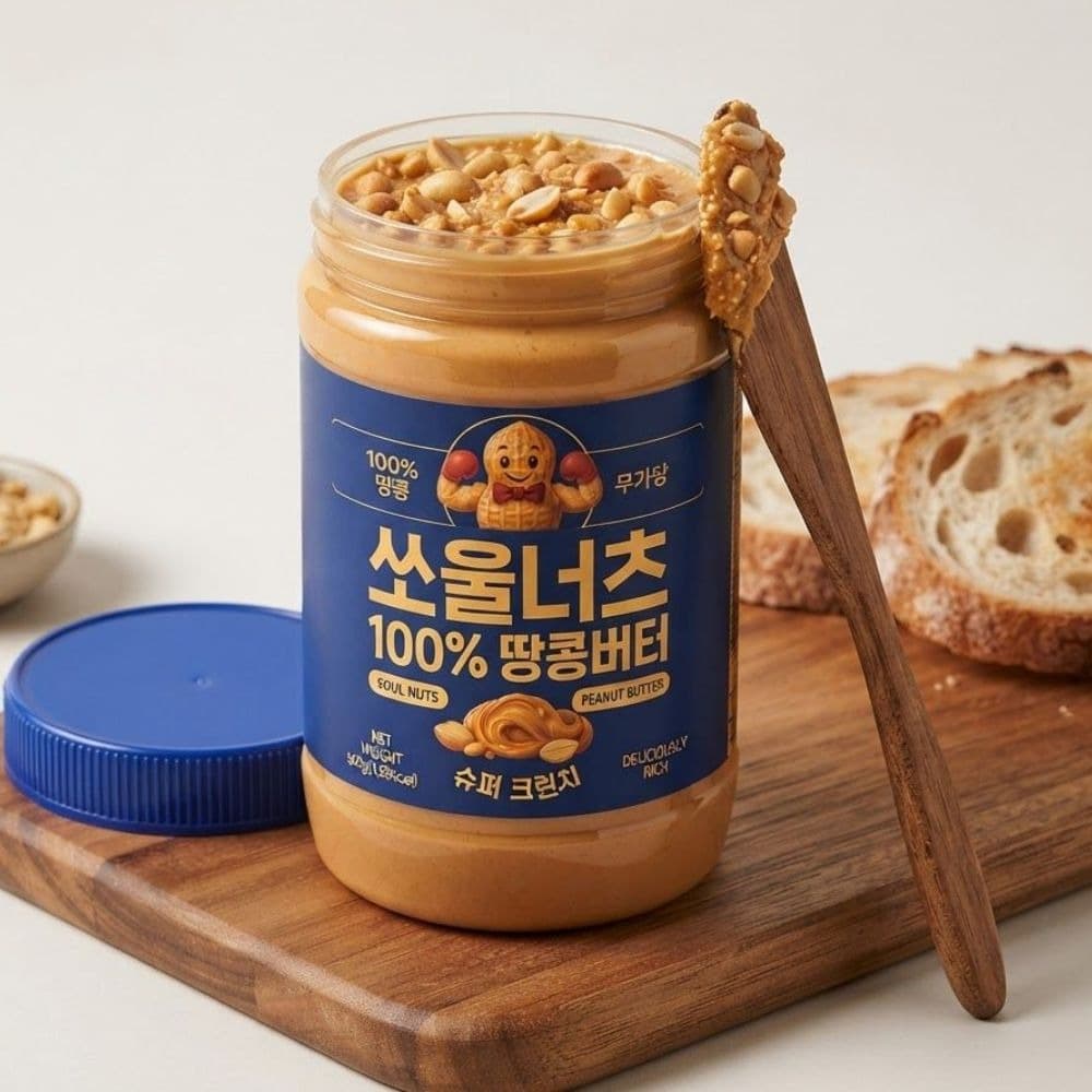 Ssoulneocheu 100% Peanut Butter Super Crunch 500g