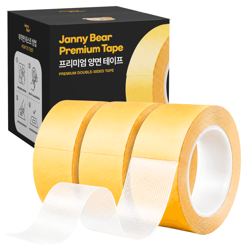 Jyanibeeo Clear Double-Sided Tape 30mm x 5M (3 Pcs)
