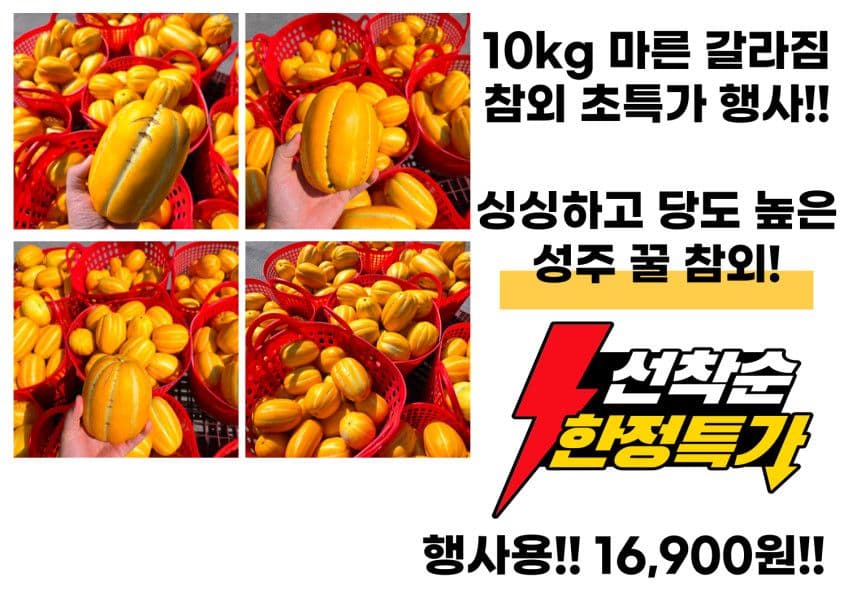 성주참외 못난이 10kg