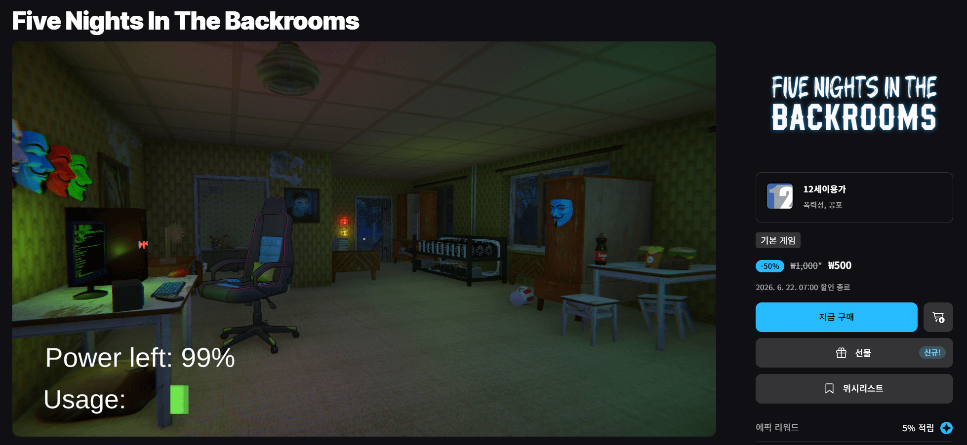 Five Nights In The Backrooms