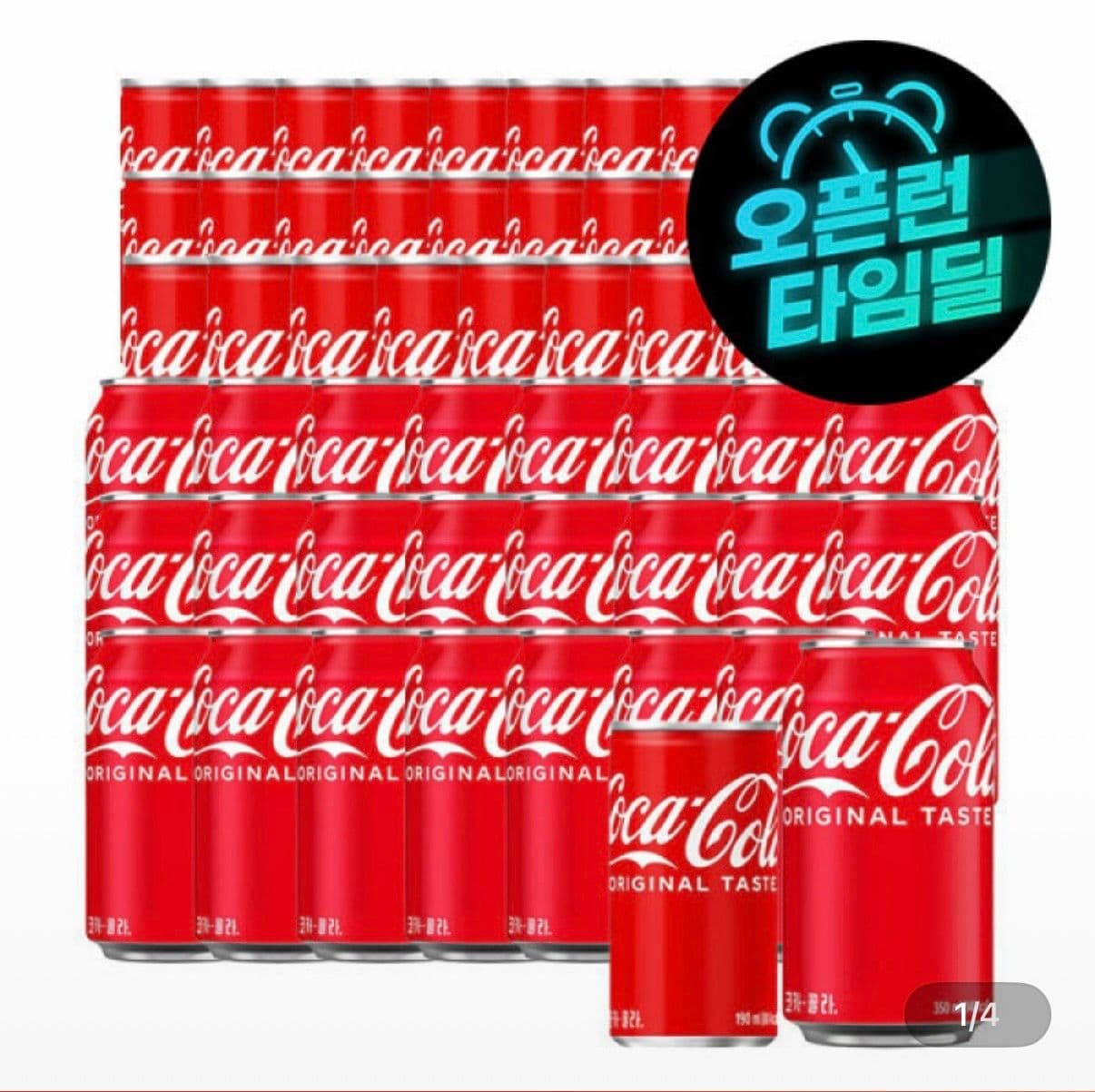 코카콜라 190ml 30캔 + 코카콜라 350ml 24캔