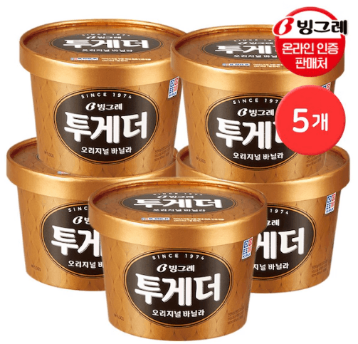투게더 바닐라 오리지널 900ml 5개