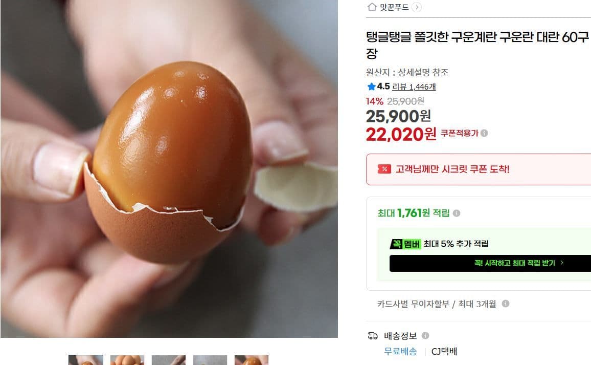 구운계란 60구