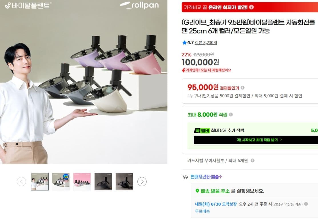 바이탈플랜트 자동회전롤팬 25cm