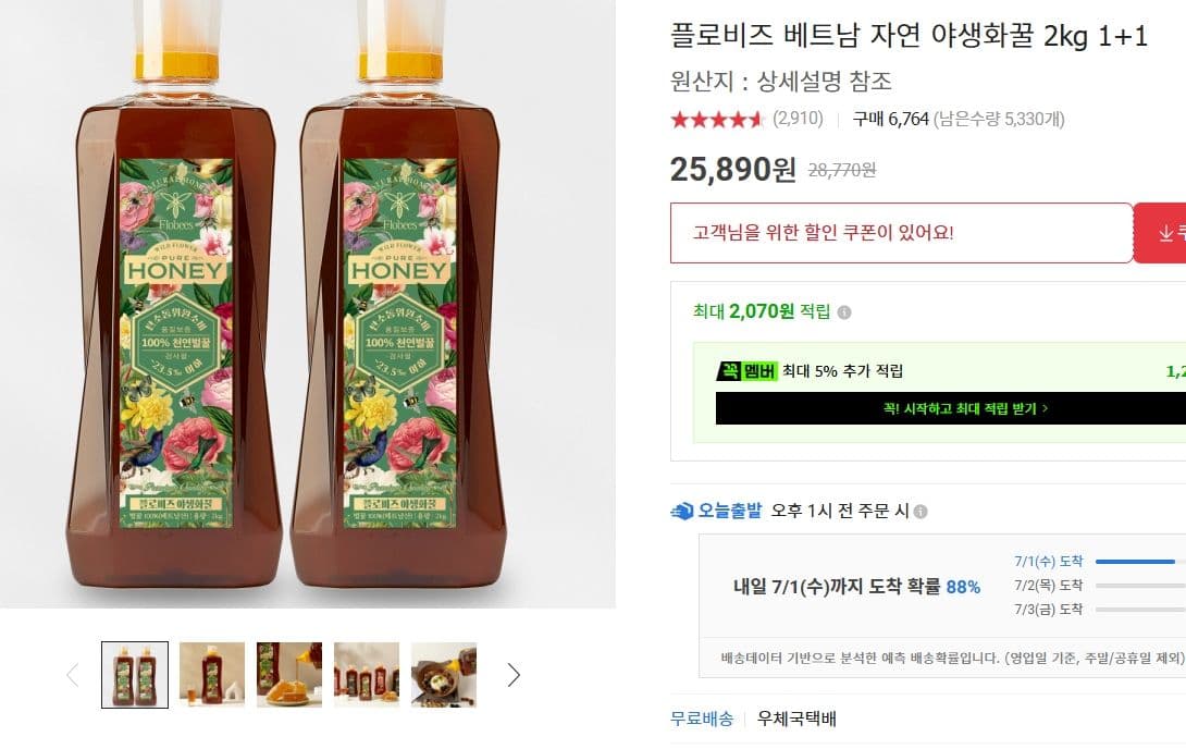 플로비즈 야생화꿀 2kg