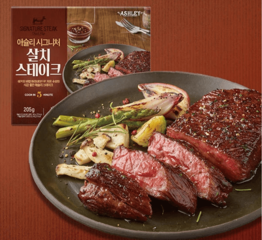 애슐리 살치 스테이크 4팩