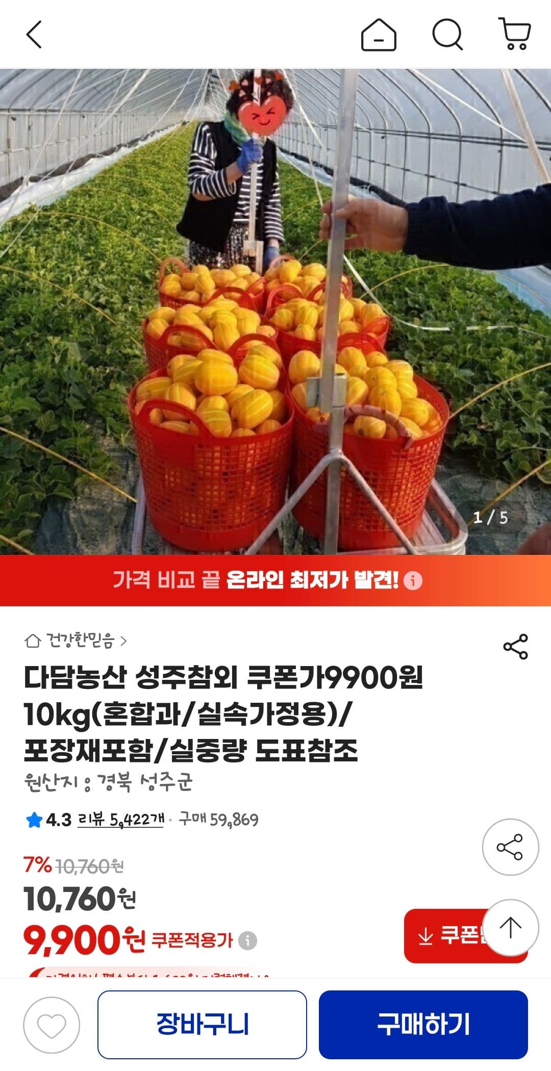 성주참외 10kg