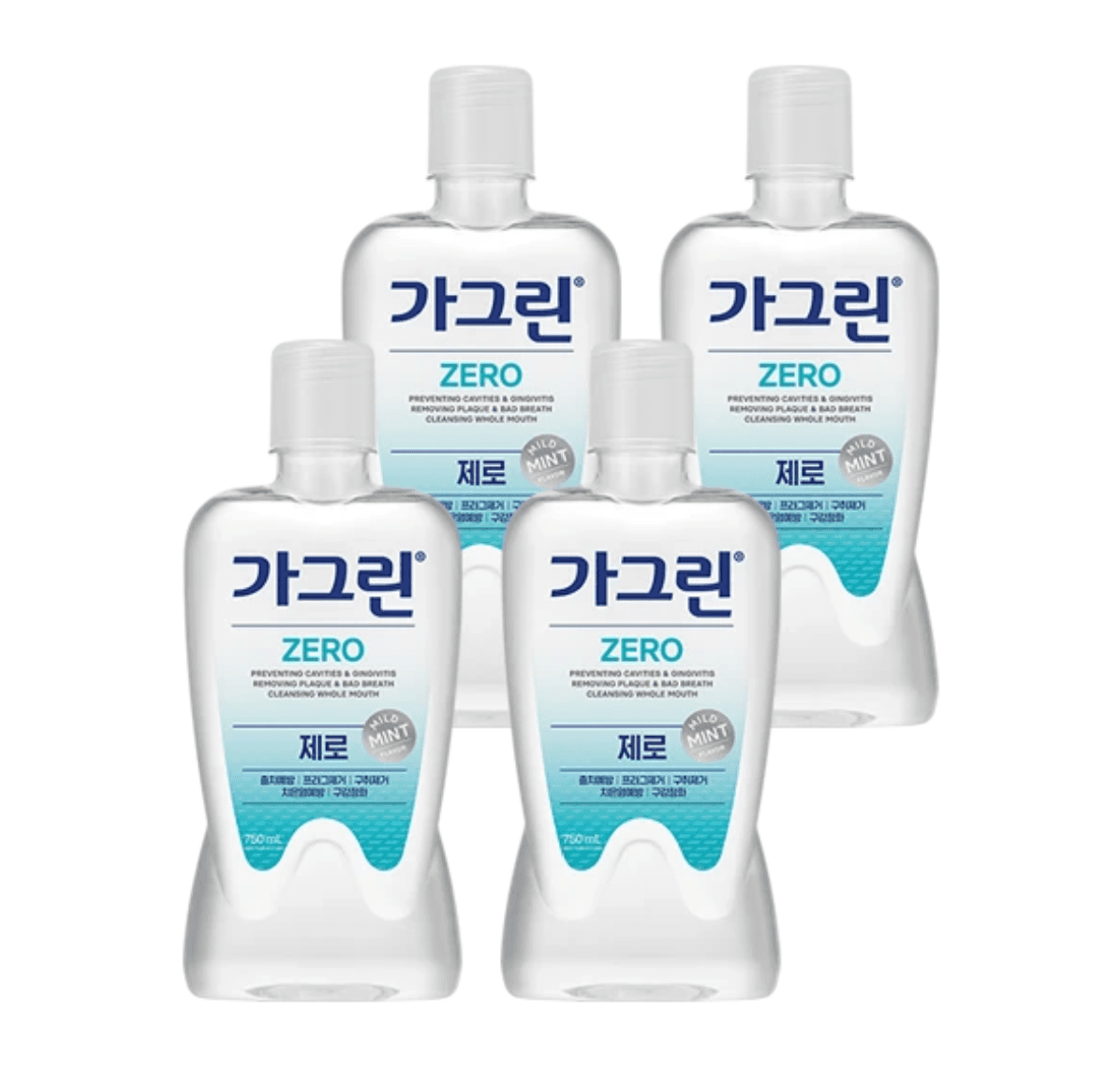 가그린 제로 820ml 4개