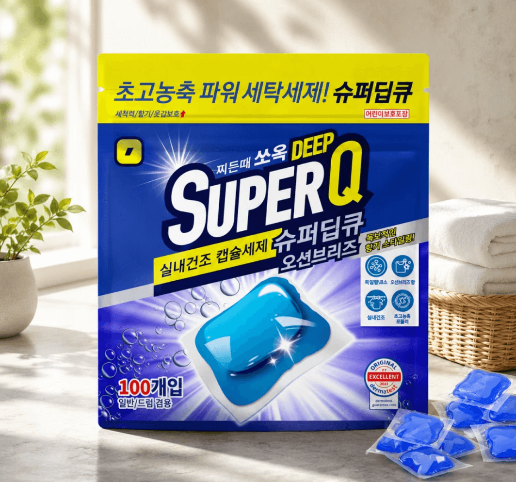 슈퍼딥큐 캡슐세제 100개입