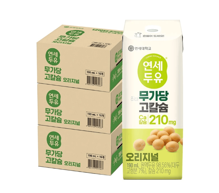 연세두유 고칼슘 190ml 48개