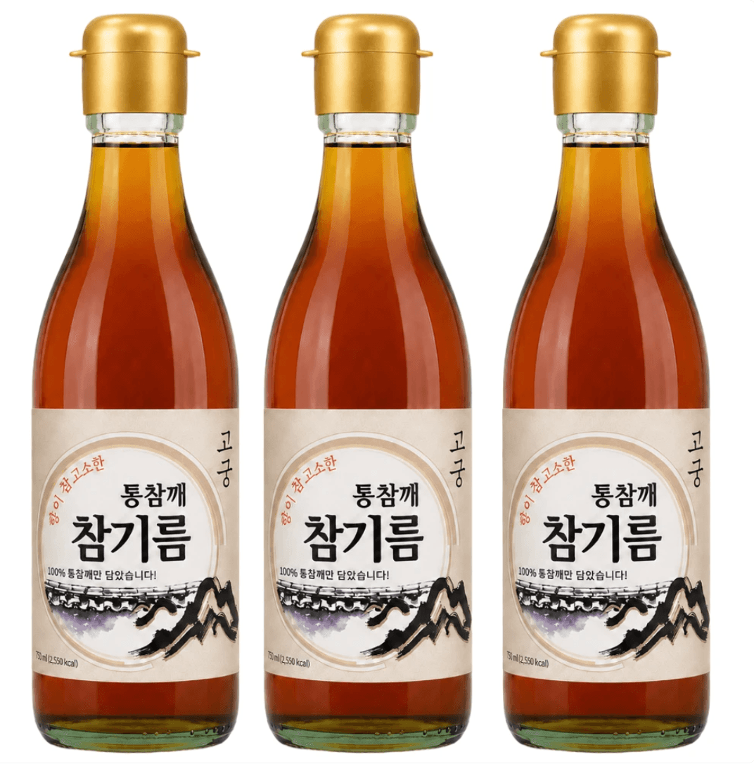 고궁 통참깨 참기름 350ml 3개