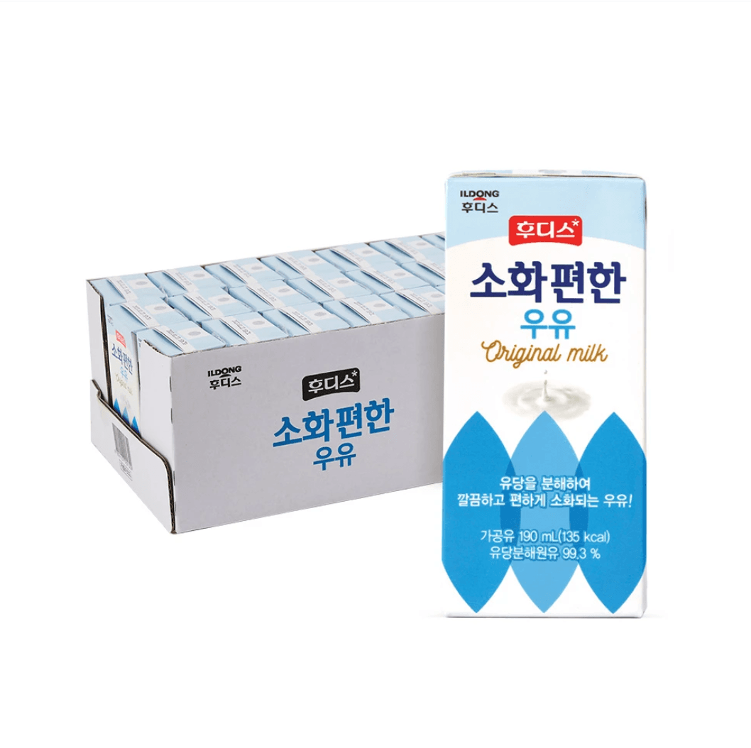 후디스 소화 편한 우유 190ml 24개