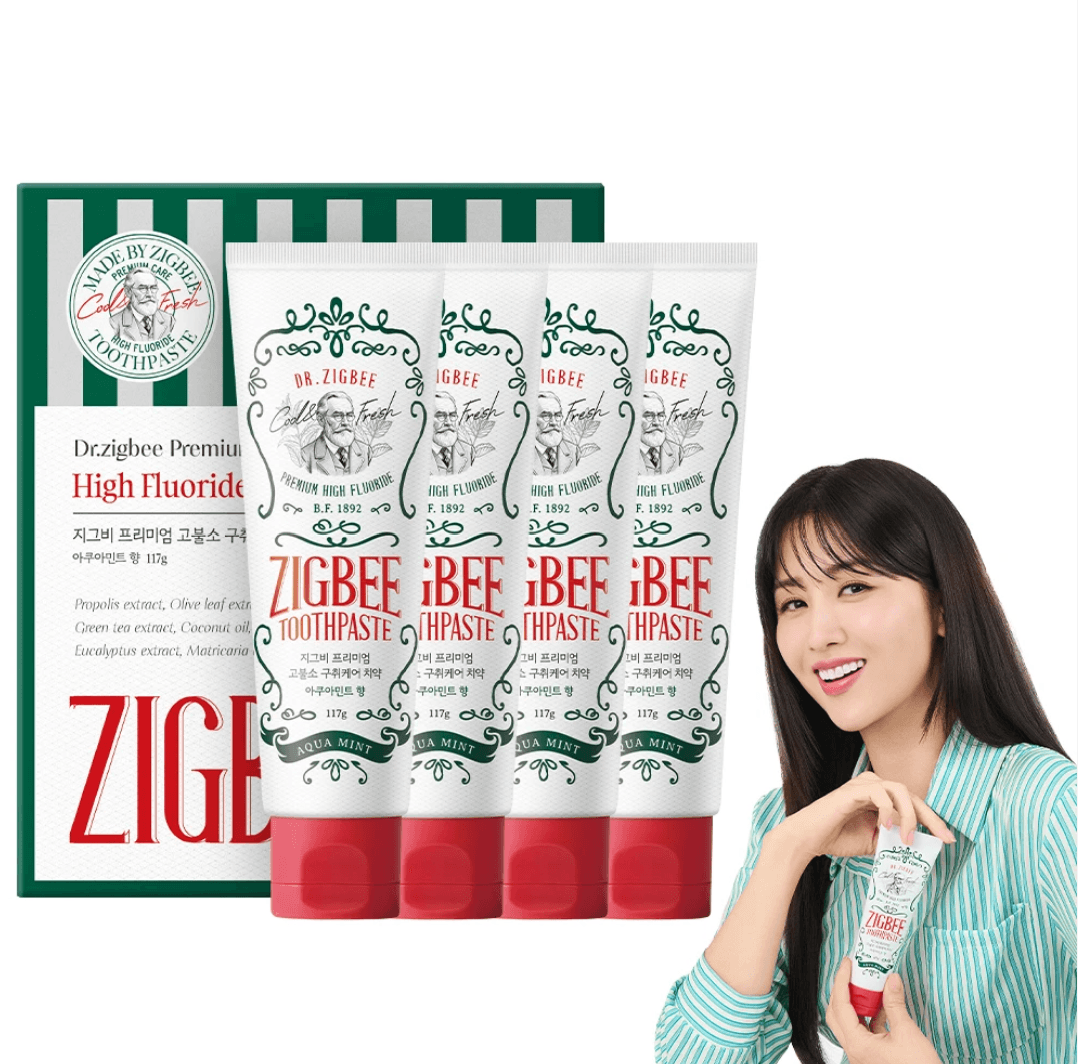 지그비 고불소 구취케어 치약