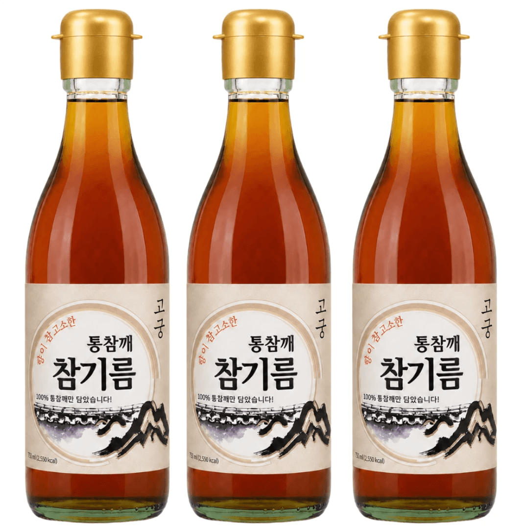 고궁 통참깨 참기름 350ml 3개