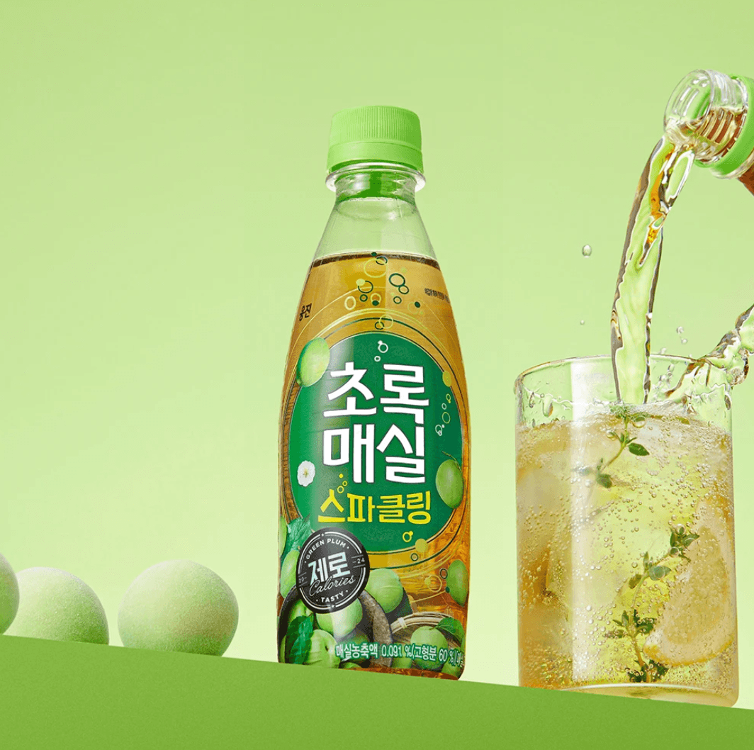초록매실 스파클링 제로 350ml