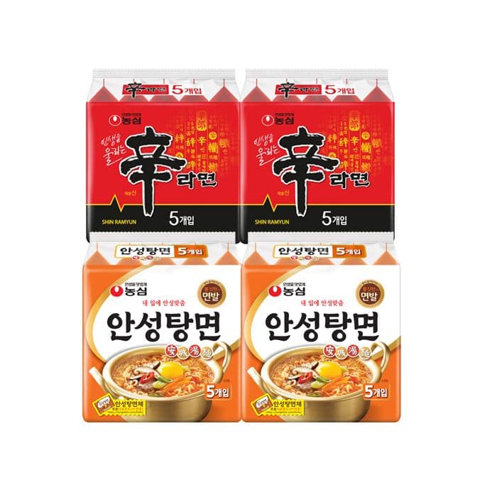 농심 신라면+안성탕면 20개