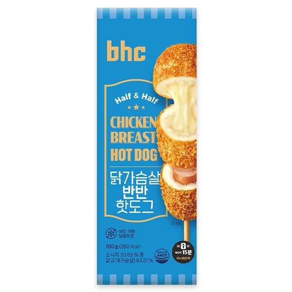 bhc 닭가슴살 치즈 핫도그 10개
