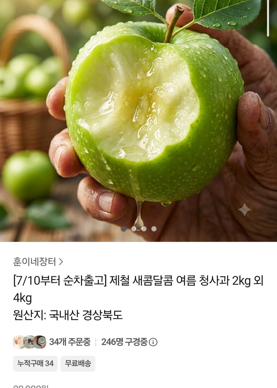 여름 청사과 2kg