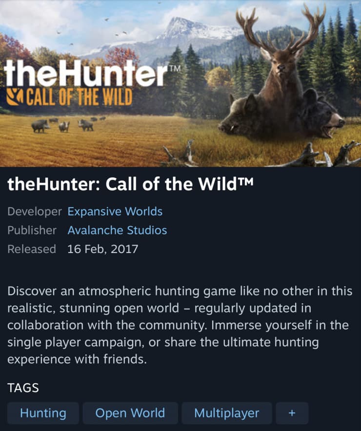 theHunter: Call of the Wild
