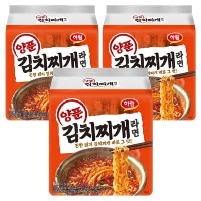 하림 양푼 김치찌개 라면 12봉