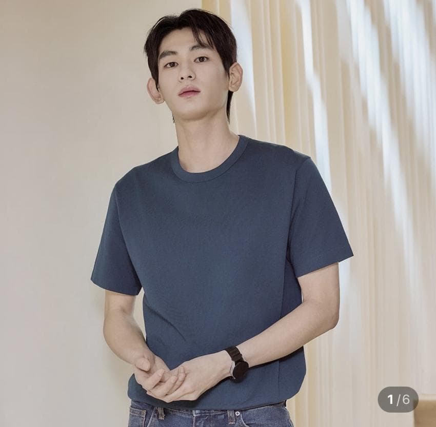탑텐 코튼 크루넥 티셔츠