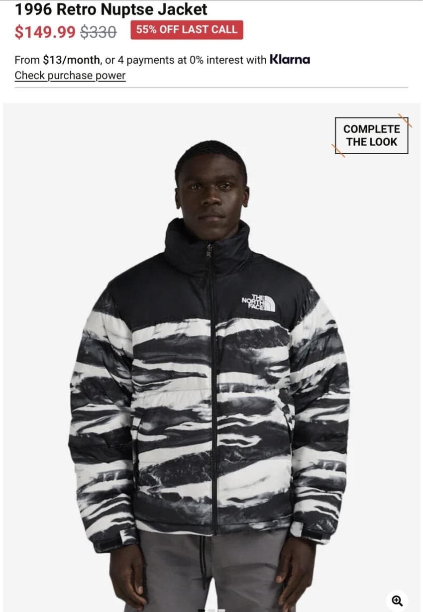 Nike 1996 Retro Nuptse 자켓