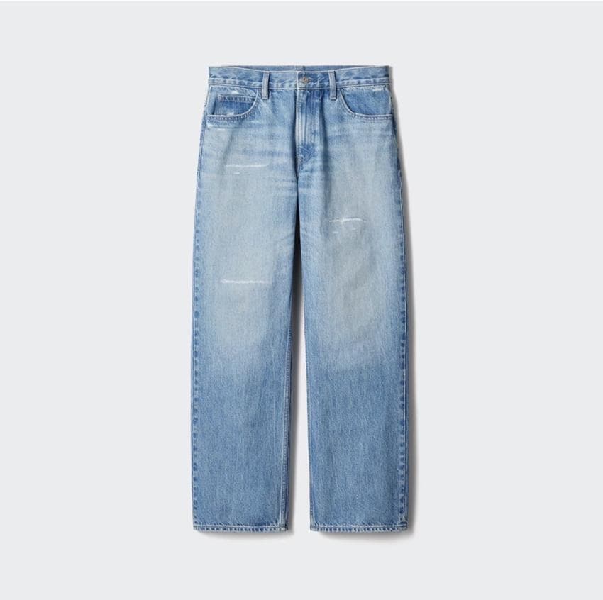 UNIQLO x JW Anderson Straight Fit Damaged Jeans