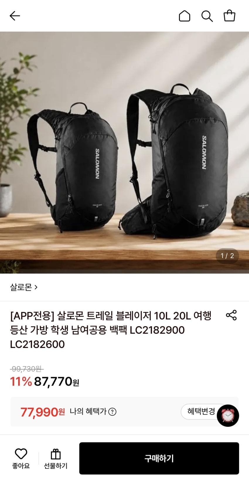 살로몬 트레일 블레이저 10L