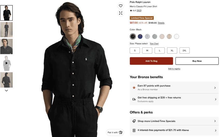 Polo Ralph Lauren Classic Fit Linen Shirt