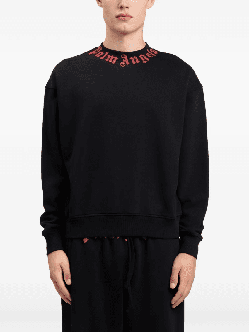Palm Angels 넥로고 스웻셔츠