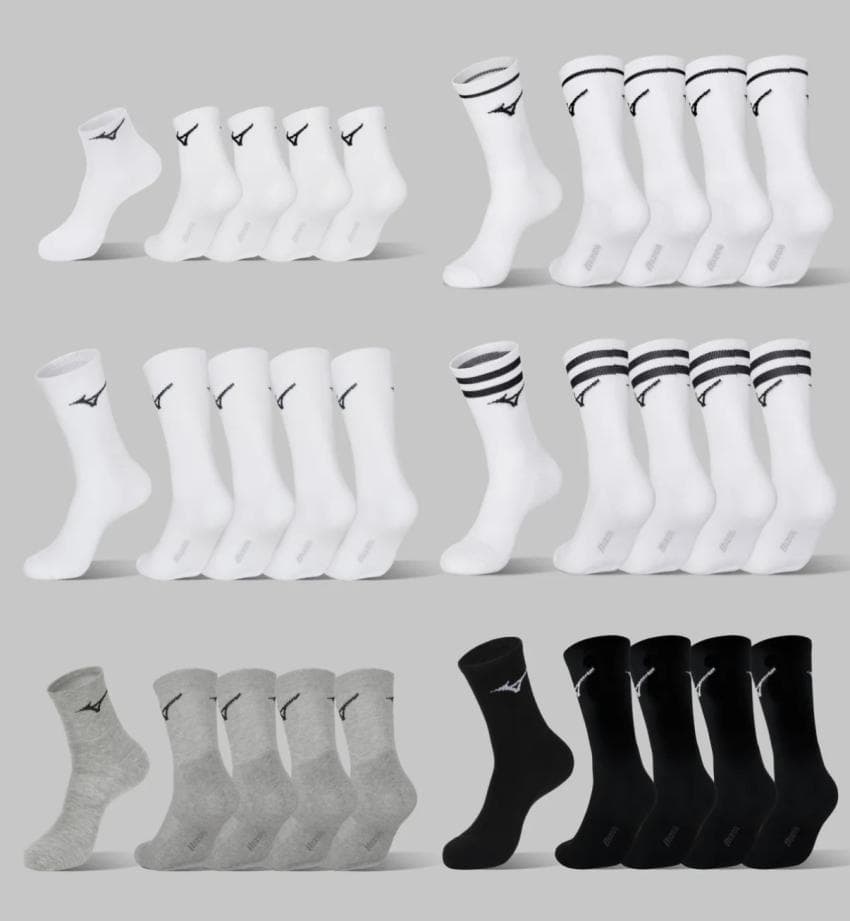 미즈노 쿠션 양말 5PACK
