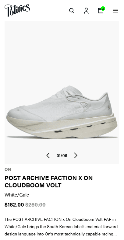 PAF x On Cloudboom Volt