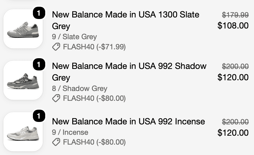 New Balance 992 Made in USA Incense $120