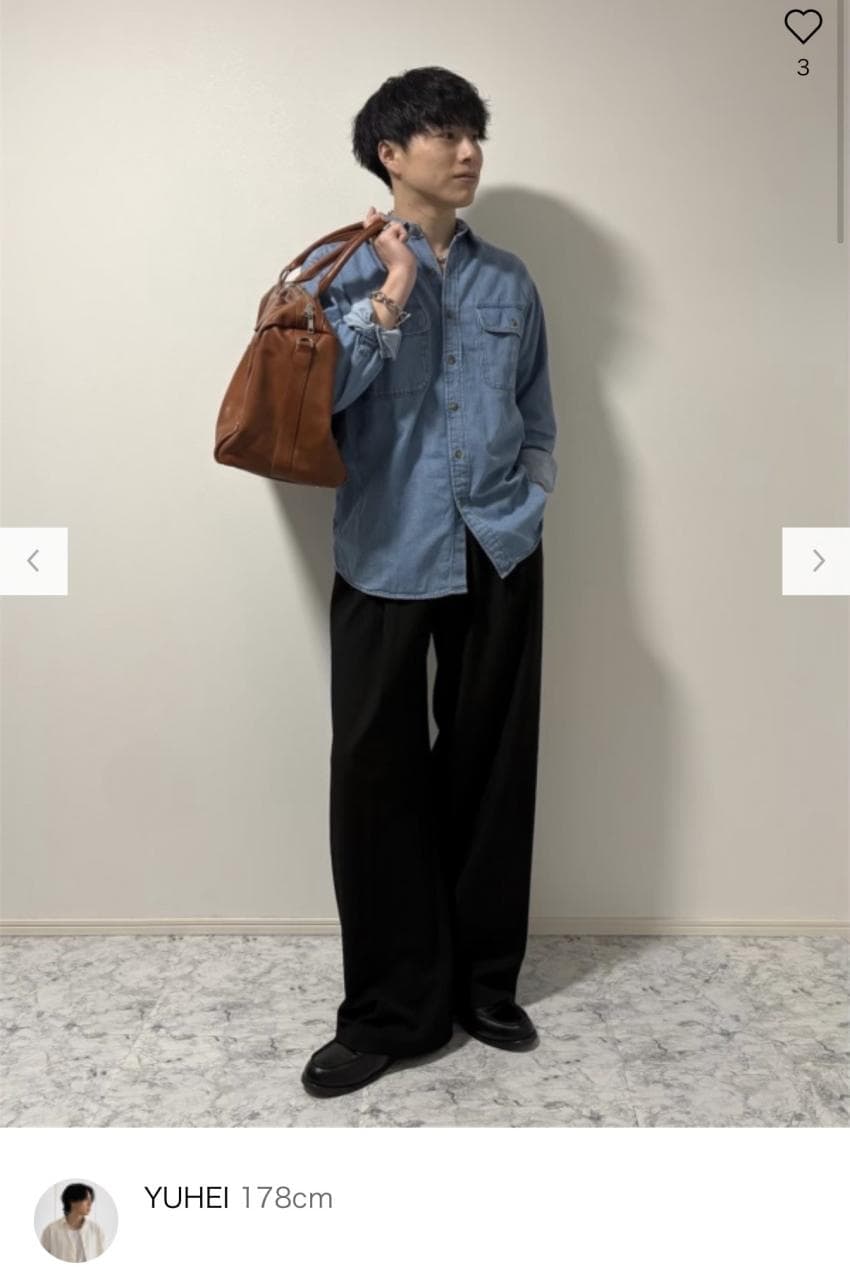 유니클로 x JWA 데님 셔츠