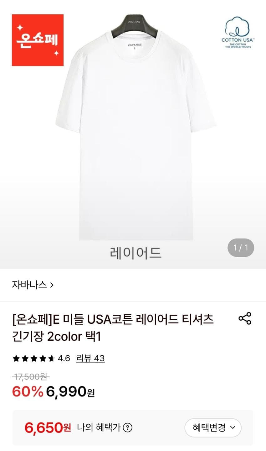 Javanas Usa Cotton Layered T-Shirt