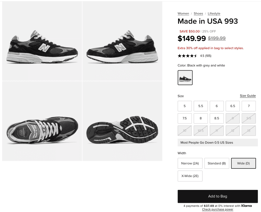 New Balance Made in USA 993 Women's