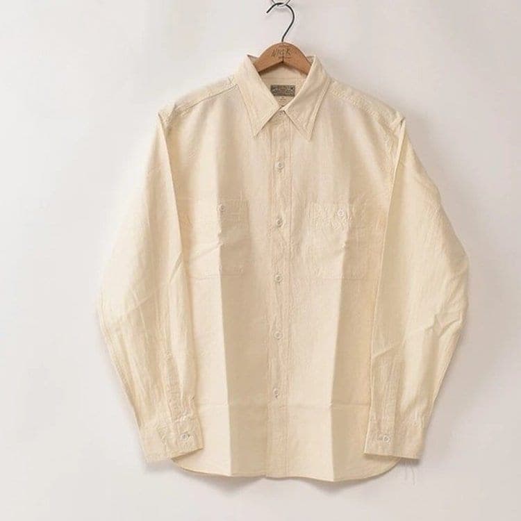 Buzz Rickson's Chambray Shirt White