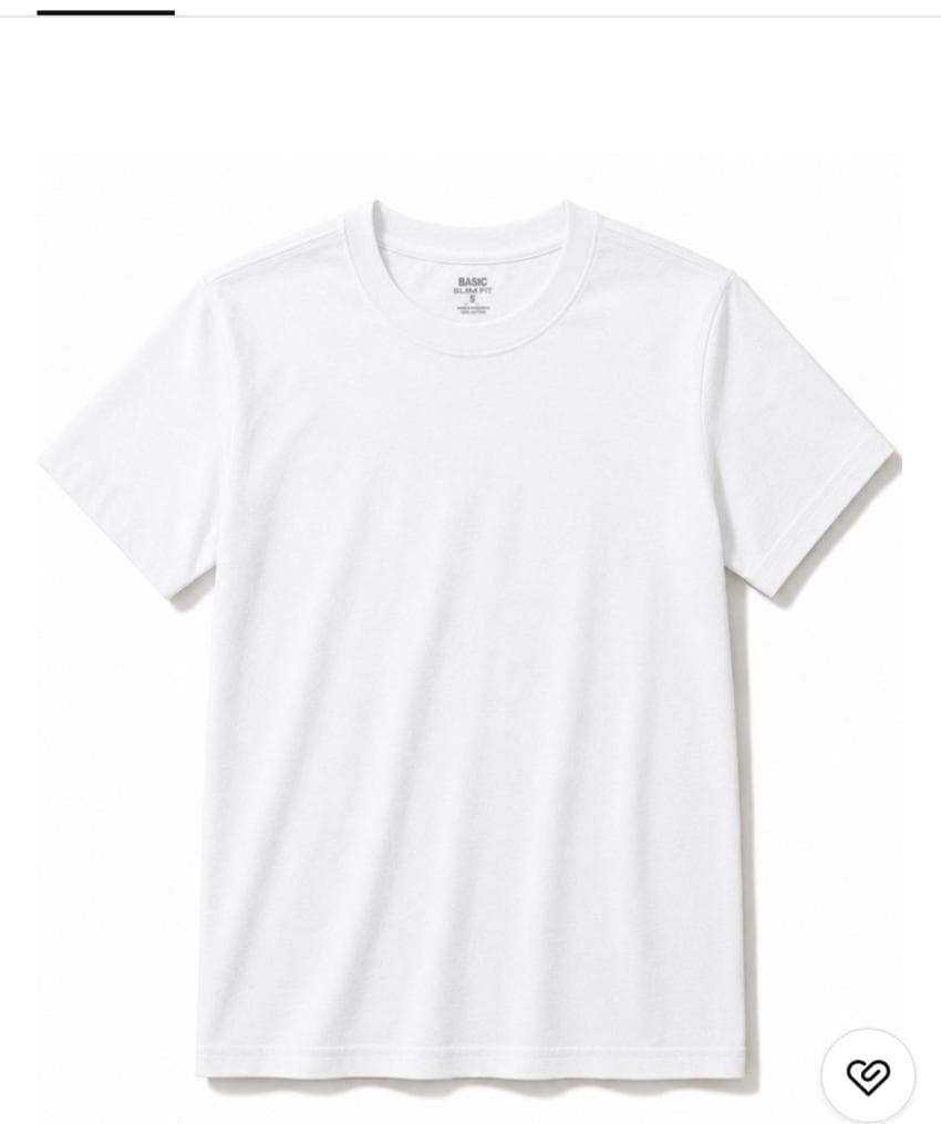 Domestic 30s Round-Neck Basic Tee