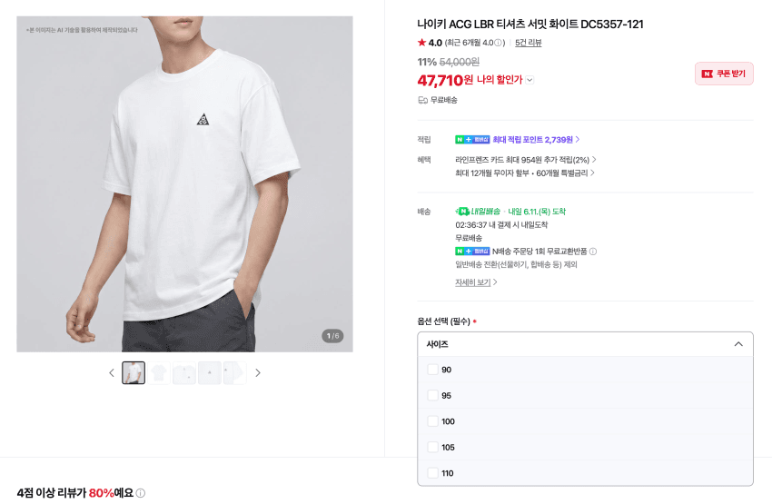 나이키 ACG LBR 티셔츠