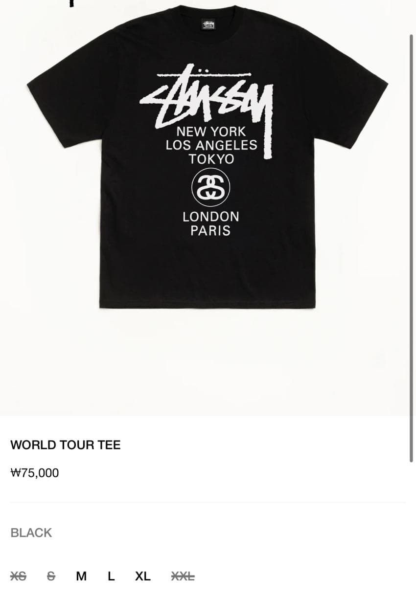 Stussy World Tour Tee