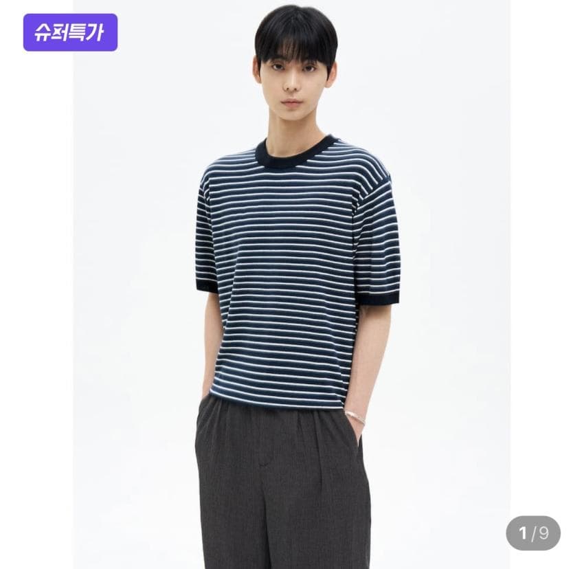 에잇세컨즈 링거 반팔니트