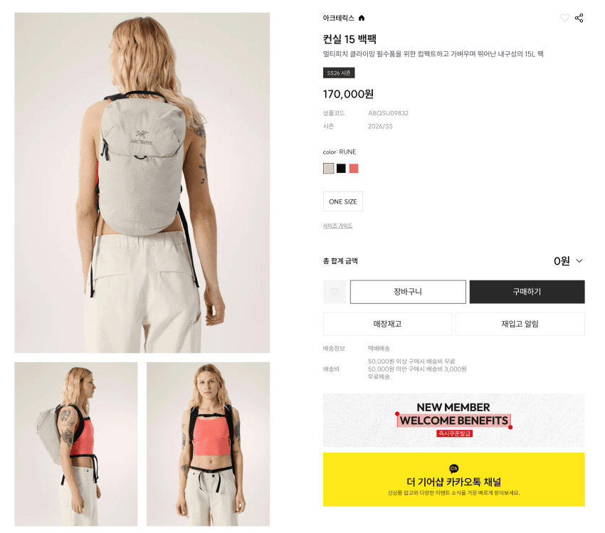 아크테릭스 컨실 15