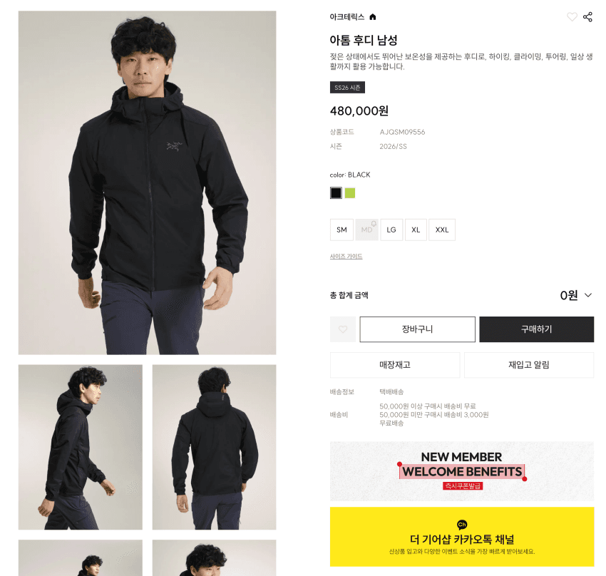Arc'teryx Atom 후디