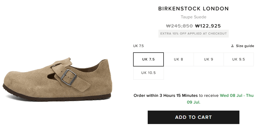 Birkenstock 런던