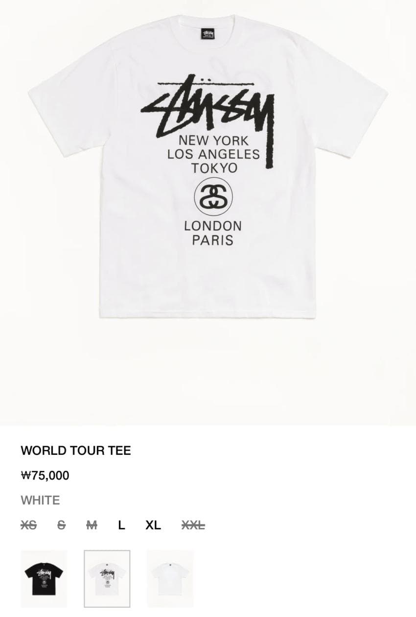 Stussy World Tour Tee