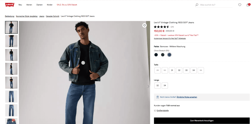 Levi's LVC 1933 501